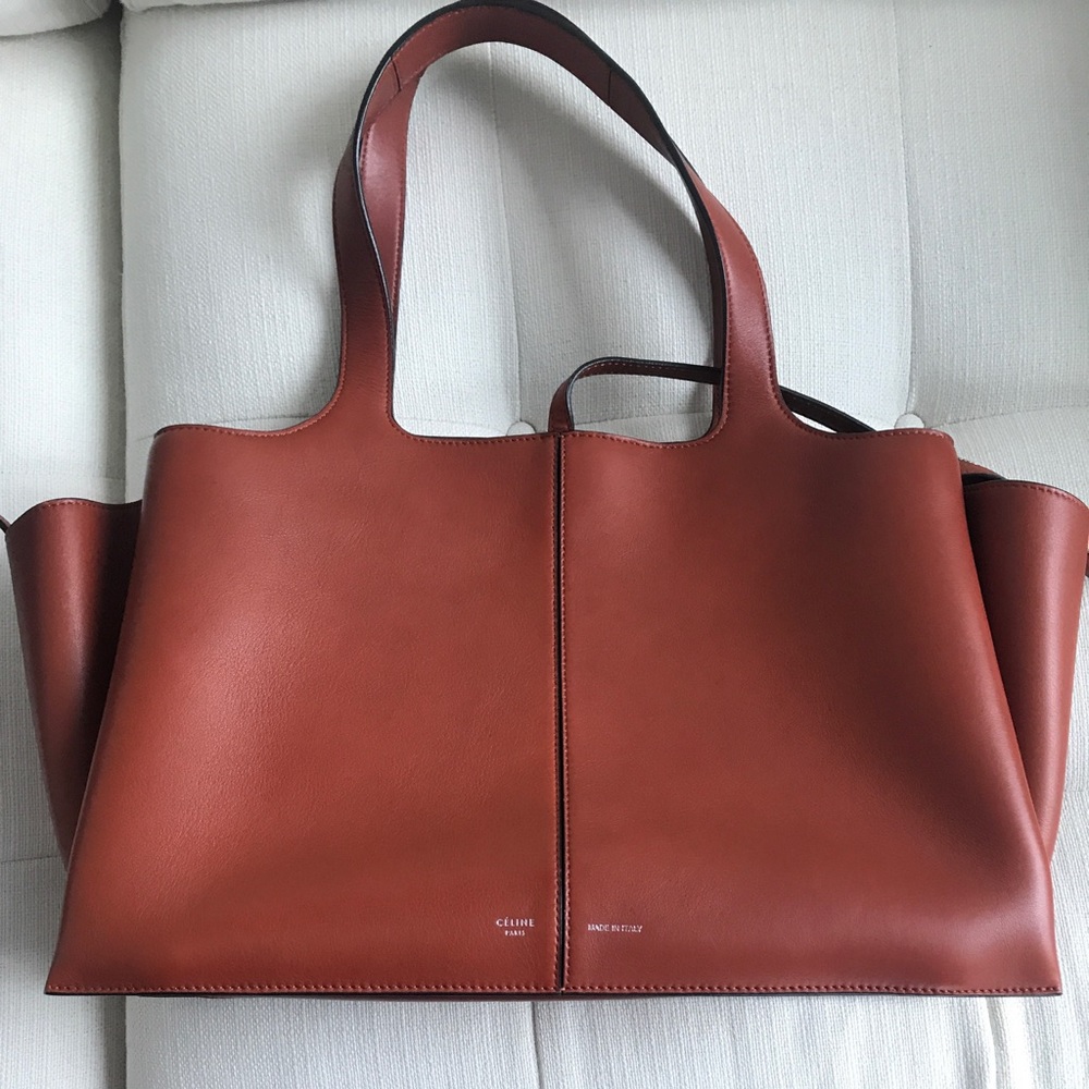 🌟CELINE Trifold Tote Med Brick